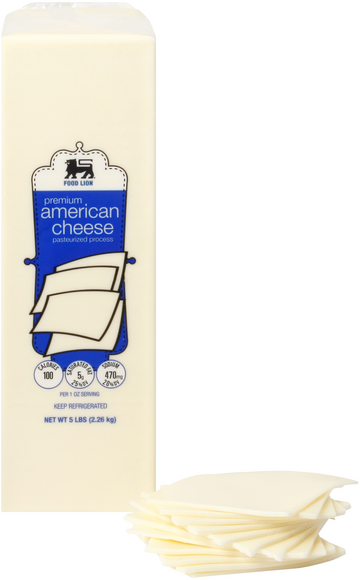 Food Lion Deli White American Cheese (Regular Sliced)