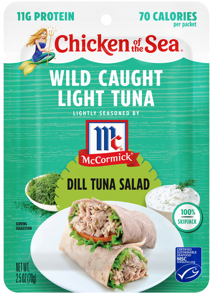 Chicken of the Sea Wild Caught Light Seasoned McCormick Dill Tuna Salad