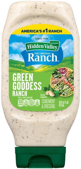 Hidden Valley Original Green Goddess Ranch Dressing & Condiment Squeeze