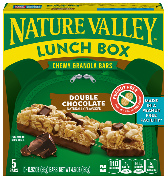 Nature Valley Lunch Box Double Chocolate Chewy Granola Bars - 5 ct