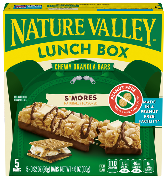 Nature Valley Lunch Box S'mores Chewy Granola Bars - 5 ct