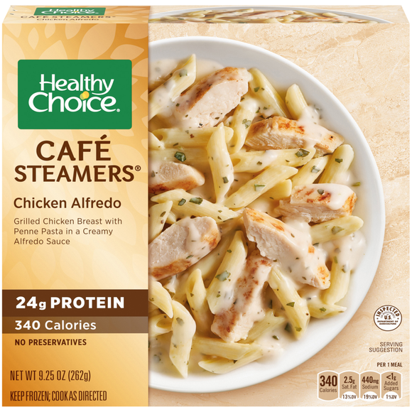 Healthy Choice Cafe Steamers Chicken Alfredo Frozen Meal