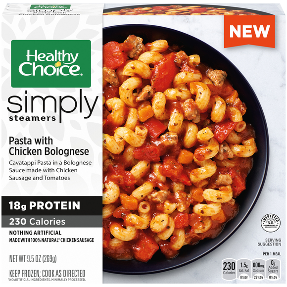Healthy Choice Simply Steamers Pasta with Chicken Bolognese Frozen Meal