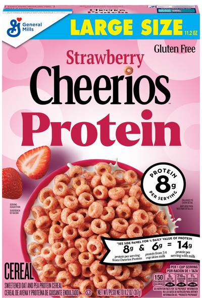 Cheerios Gluten Free Protein Strawberry Cereal Large Size