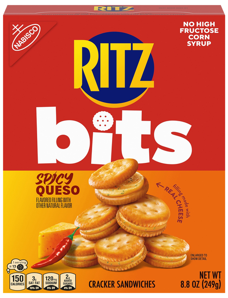 Nabisco Ritz Bits Spicy Queso Cracker Sandwiches