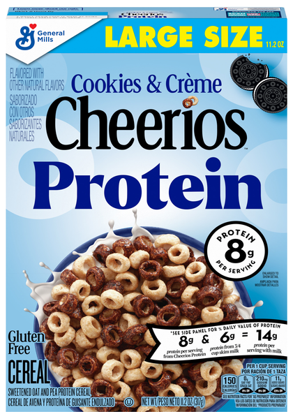Cheerios Gluten Free Protein Cookies & Creme Cereal Large Size