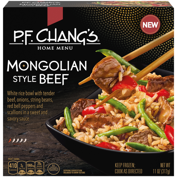 P.F. Chang's Home Menu Mongolian Style Beef Rice Bowl Frozen Meal