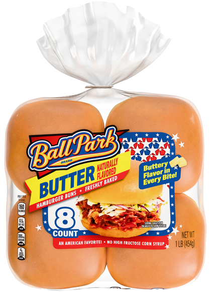 Ball Park Butter Burger Buns - 8 ct