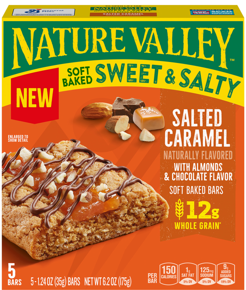 Nature Valley Sweet & Salty Salted Caramel Soft Baked Bars - 5 ct