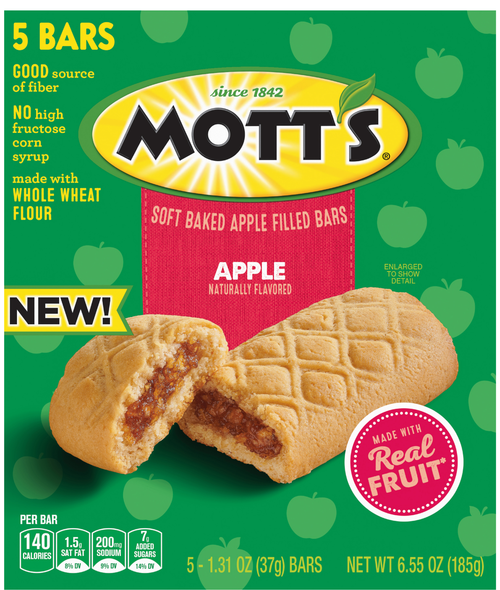 Mott's Soft Baked Apple Filled Bars - 5 ct