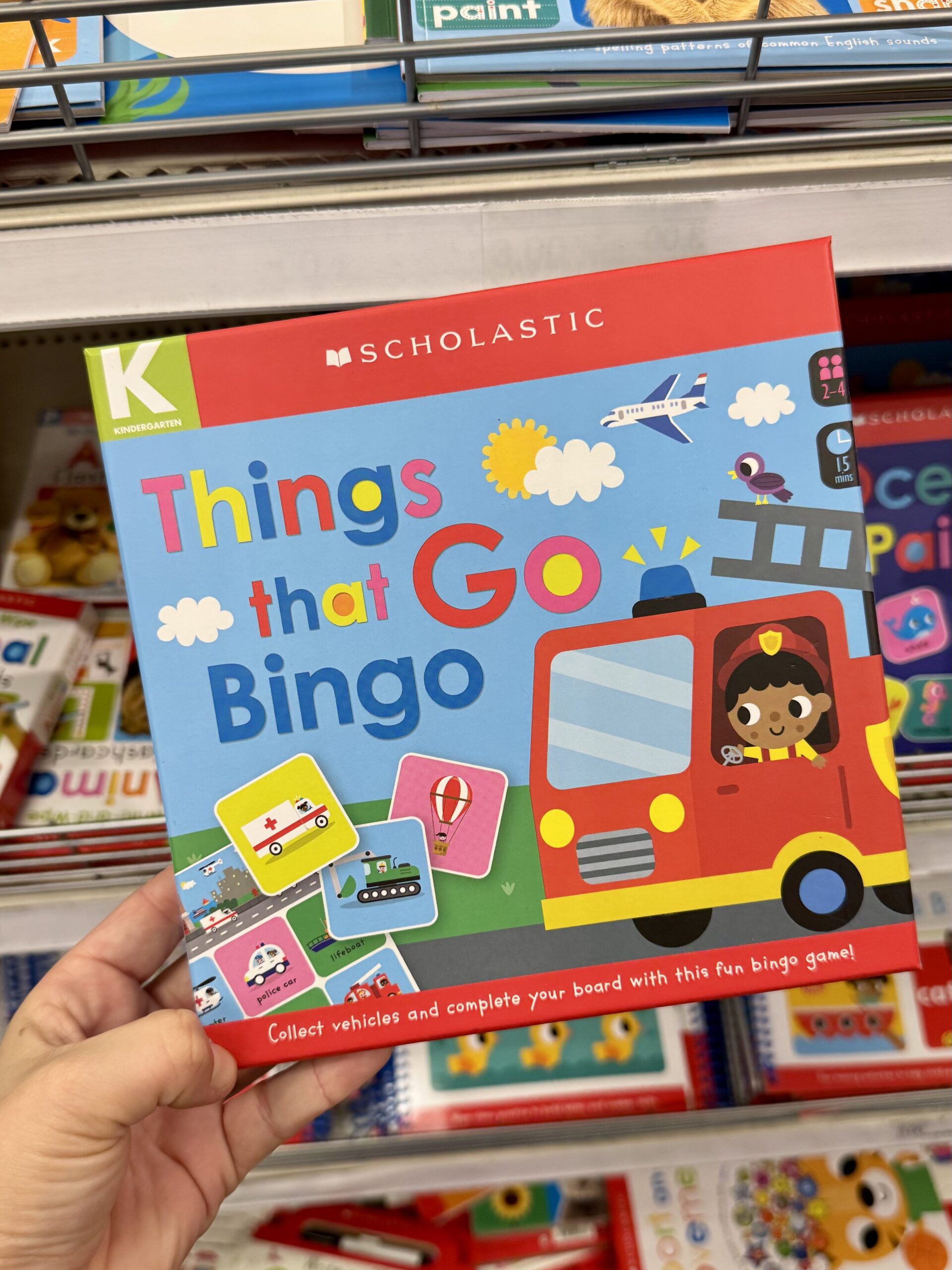 Scholastic Things that Go Bingo - in store