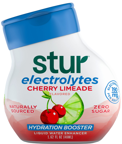 Stur Electrolytes Zero Sugar Cherry Limeade Liquid Water Enhancer