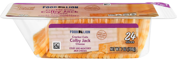 Food Lion Colby Jack Cheese Cracker Cuts - 24 ct