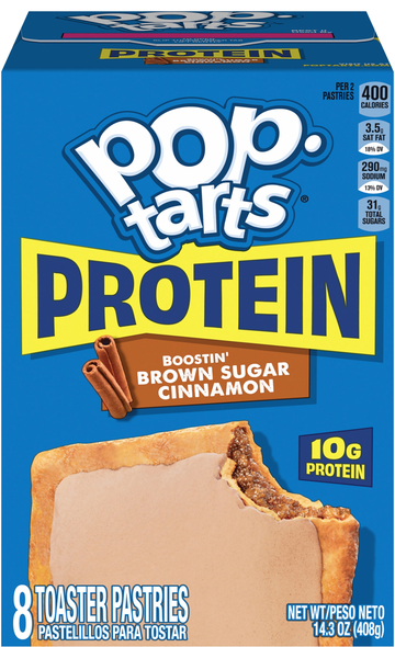 Pop-Tarts Brown Sugar Cinnamon Protein Toaster Pastries - 8 ct