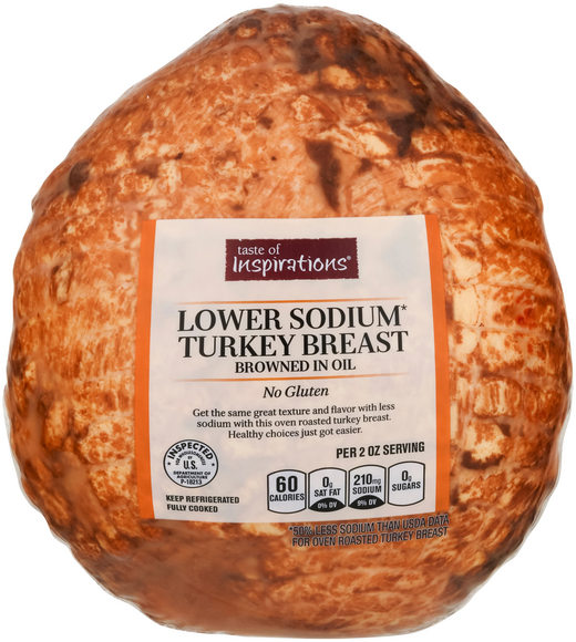 Taste of Inspirations Deli Lower Sodium Turkey Breast (Regular Sliced)