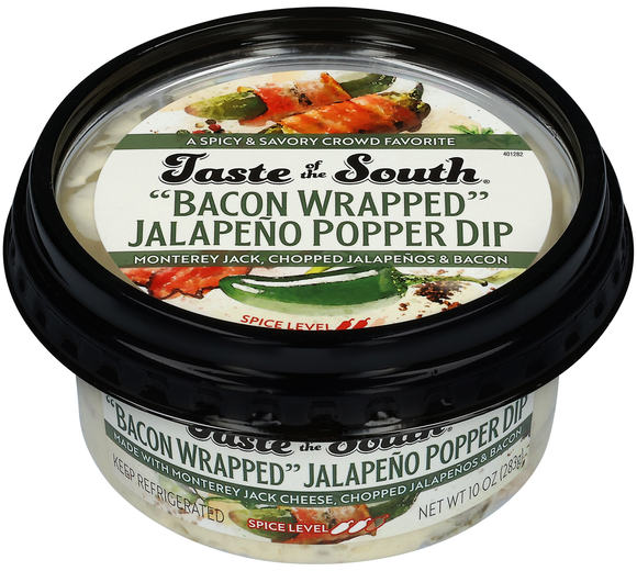 Taste of the South Bacon-Wrapped Jalapeno Popper Dip