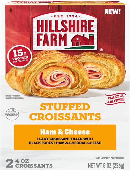 Hillshire Farm Ham & Cheese Stuffed Croissants - 2 ct Frozen
