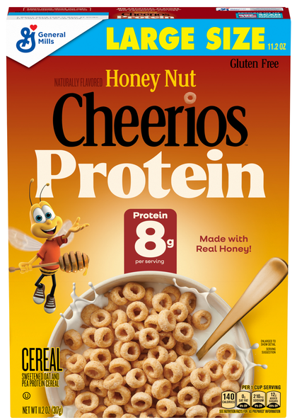 Cheerios Gluten Free Honey Nut 8g Protein Cereal Large Size