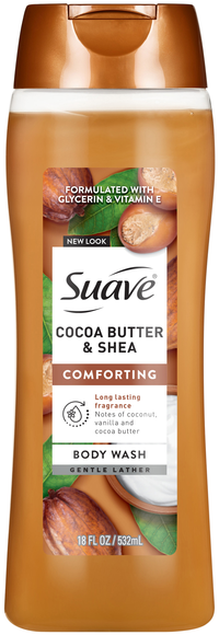 Suave Women Cocoa Butter + Shea Comforting Body Wash