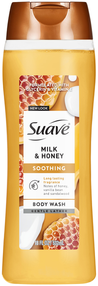 Suave Women Milk & Honey Soothing Body Wash