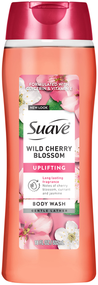 Suave Women Wild Cherry Blossom Uplifting Body Wash