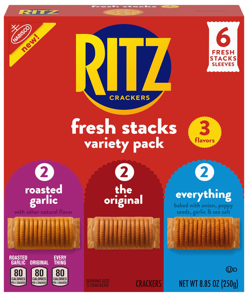 Nabisco Ritz Fresh Stacks Crackers Variety Pack - 6 ct