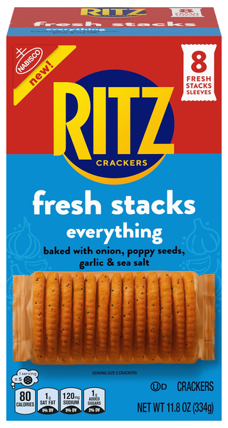 Nabisco Ritz Fresh Stacks Everything Crackers - 8 ct