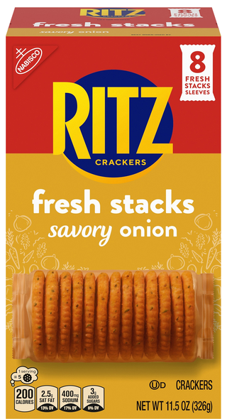 RITZ Fresh Stacks Savory Onion Crackers - 8 ct