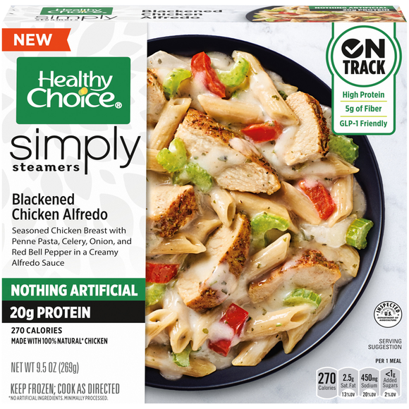 Healthy Choice Simply Steamers Blackened Chicken Alredo Frozen Meal
