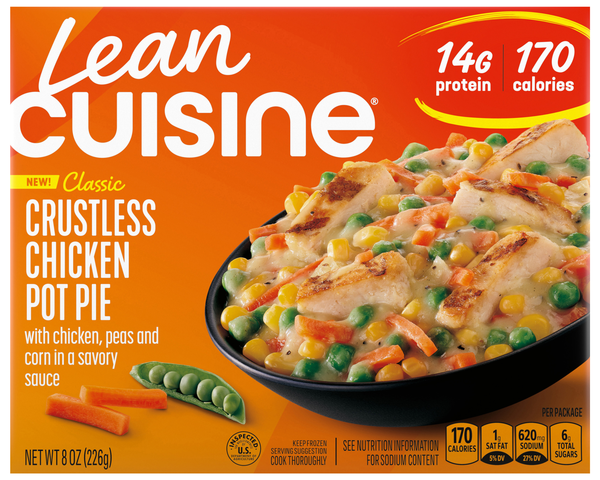 Lean Cuisine Crustless Chicken Pot Pie 14g Protein Frozen Meal
