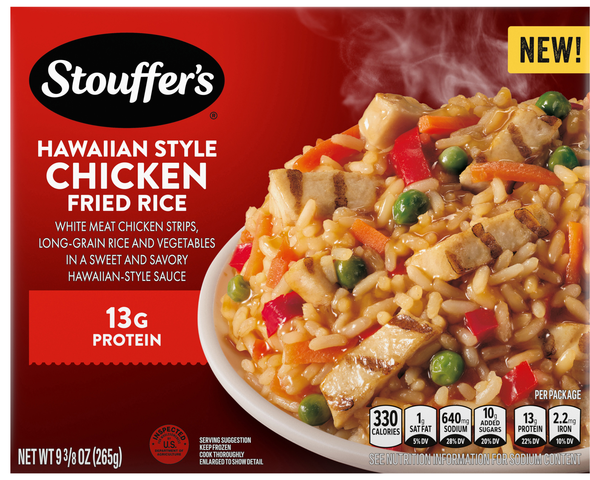 Stouffer's Hawaiian Style Chicken Fried Rice 13g Protein Frozen Meal