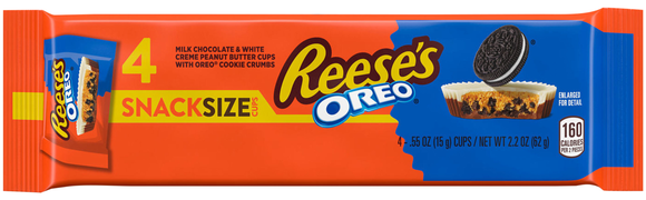 Reese's OREO Peanut Butter Cups Snack Size Candy Packs - 4 ct