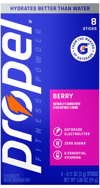 Propel Zero Sugar Berry Electrolyte Water Beverage Mix - 8 ct