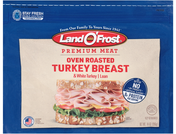 Land O'Frost Honey Smoked Lean Turkey Breast & White Turkey