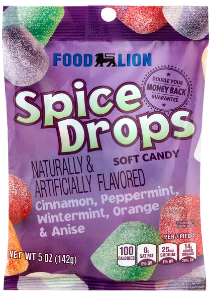 Food Lion Spice Drops Soft Chewy Candy