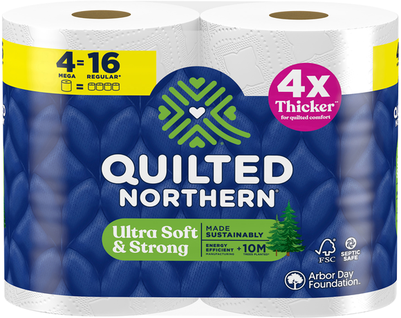 Quilted Northern Ultra Soft & Strong 3-Ply Mega Roll Toilet Paper - 4 ct