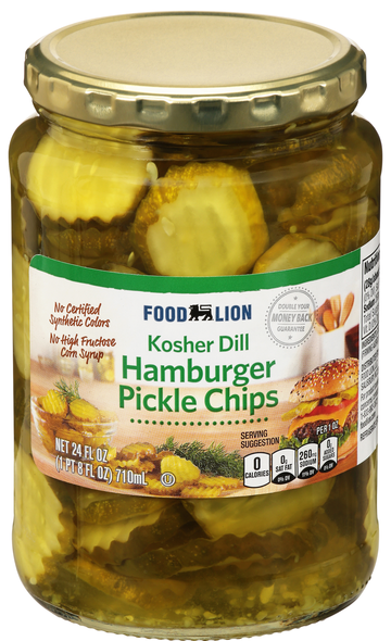 Food Lion Hamburger Kosher Dill Pickle Chips
