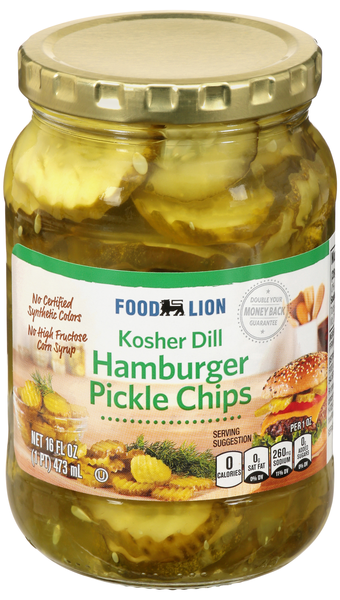 Food Lion Kosher Dill Hamburger Pickle Chips