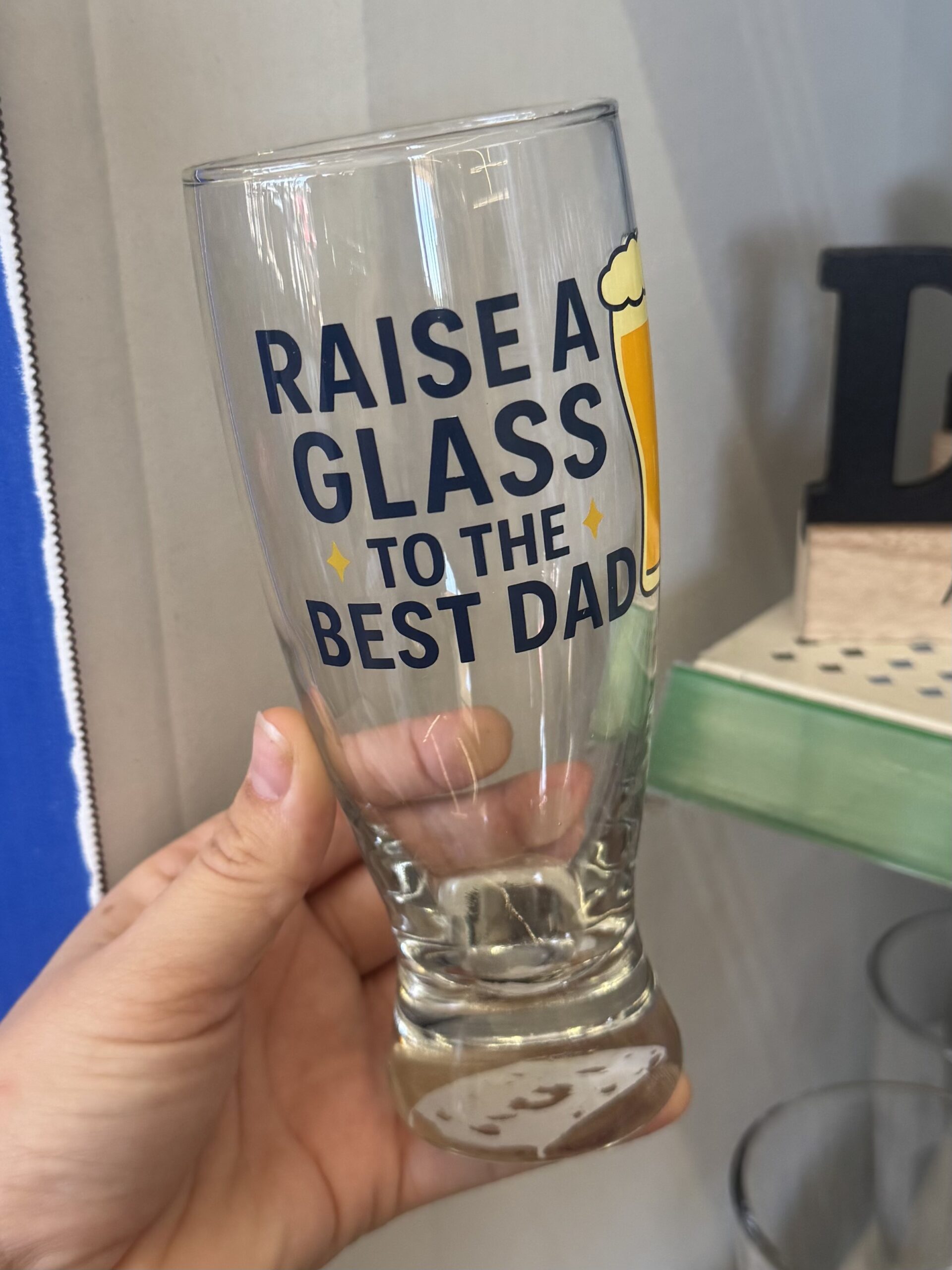 Assorted Father's Day Pilsner Glasses, 14.5 oz. - in store