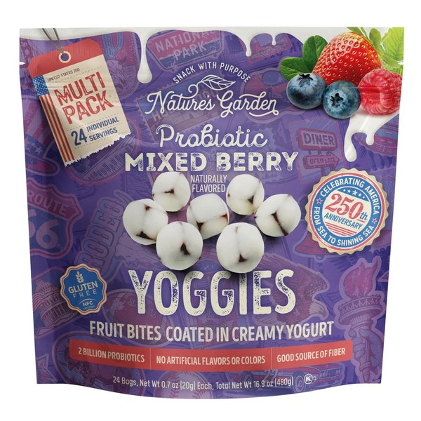 Mixed Berry Probiotic Yogis Fruit Bites (24 servings) - $10.38
