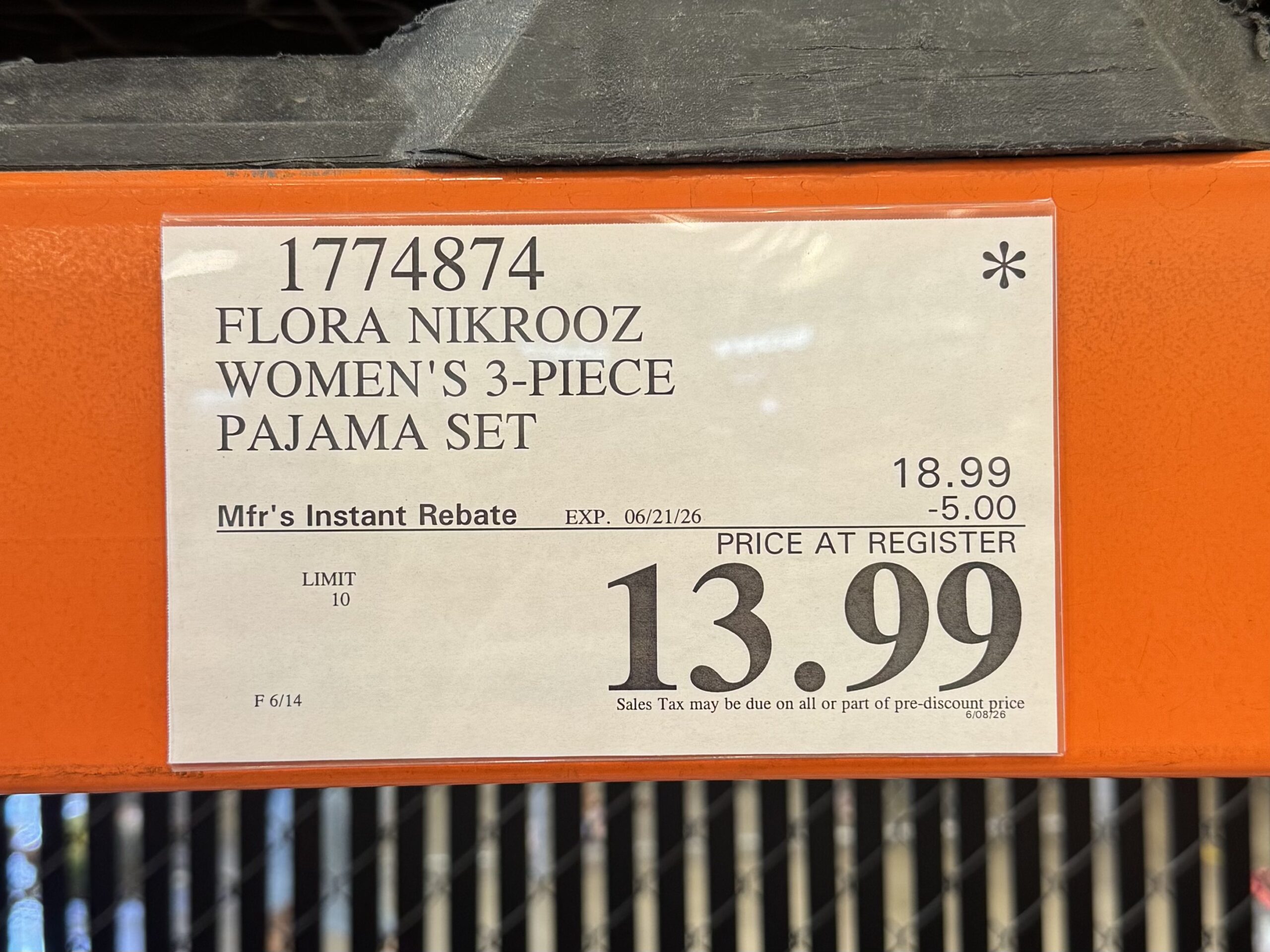 Flora Nikrooz Robe, Tank and Pant Set - price tag