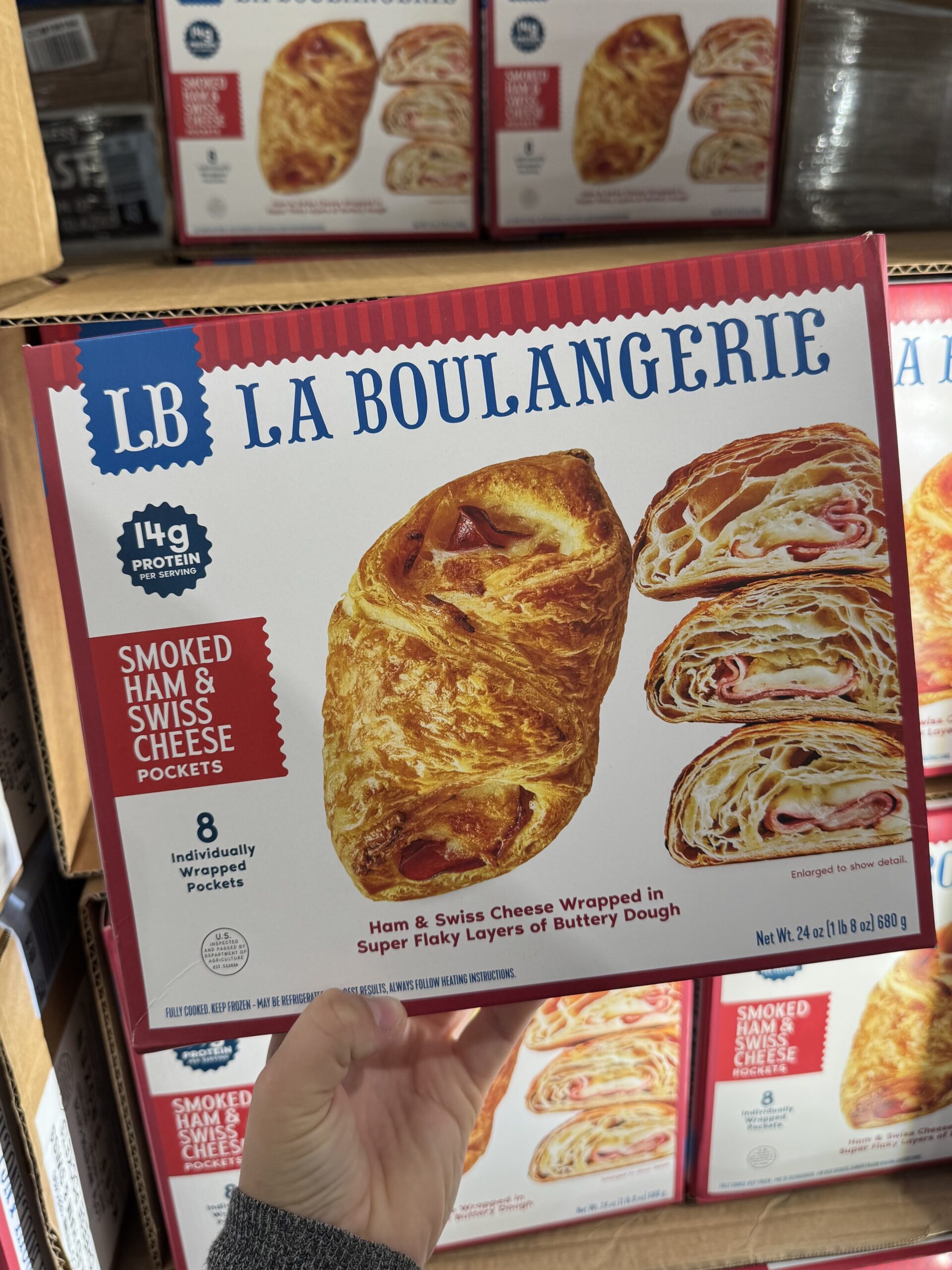 LA BOULANGERIE Smoked Ham & Swiss Cheese Pockets