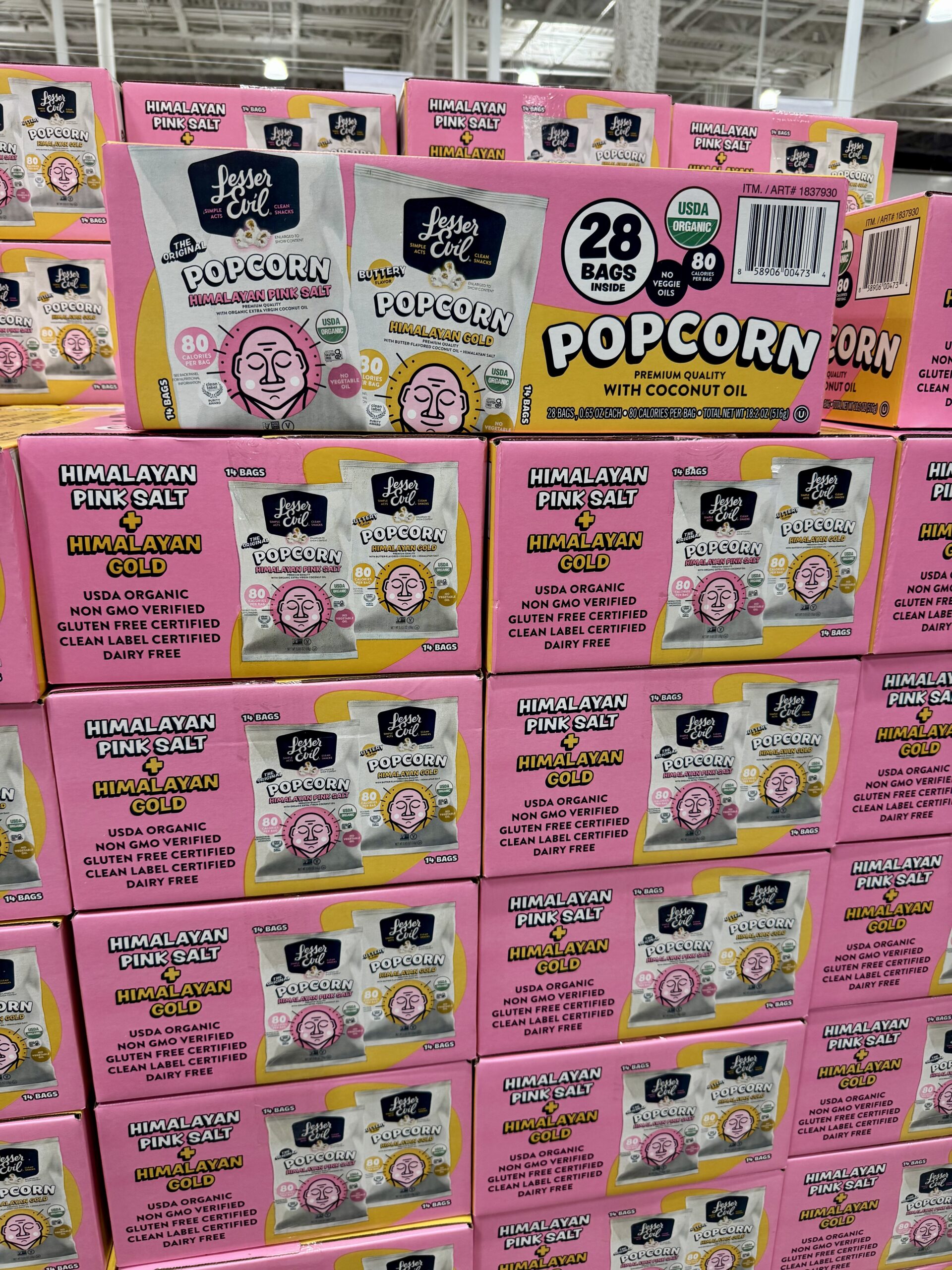 Lesser Evil Popcorn Variety