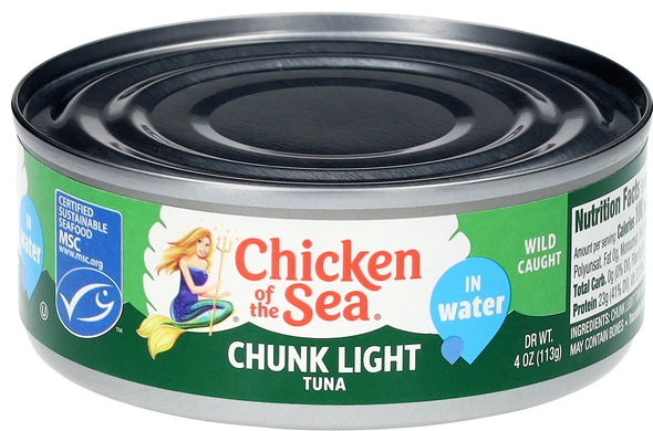 Chicken of the Sea Wild Caught Chunk Light Tuna in Water