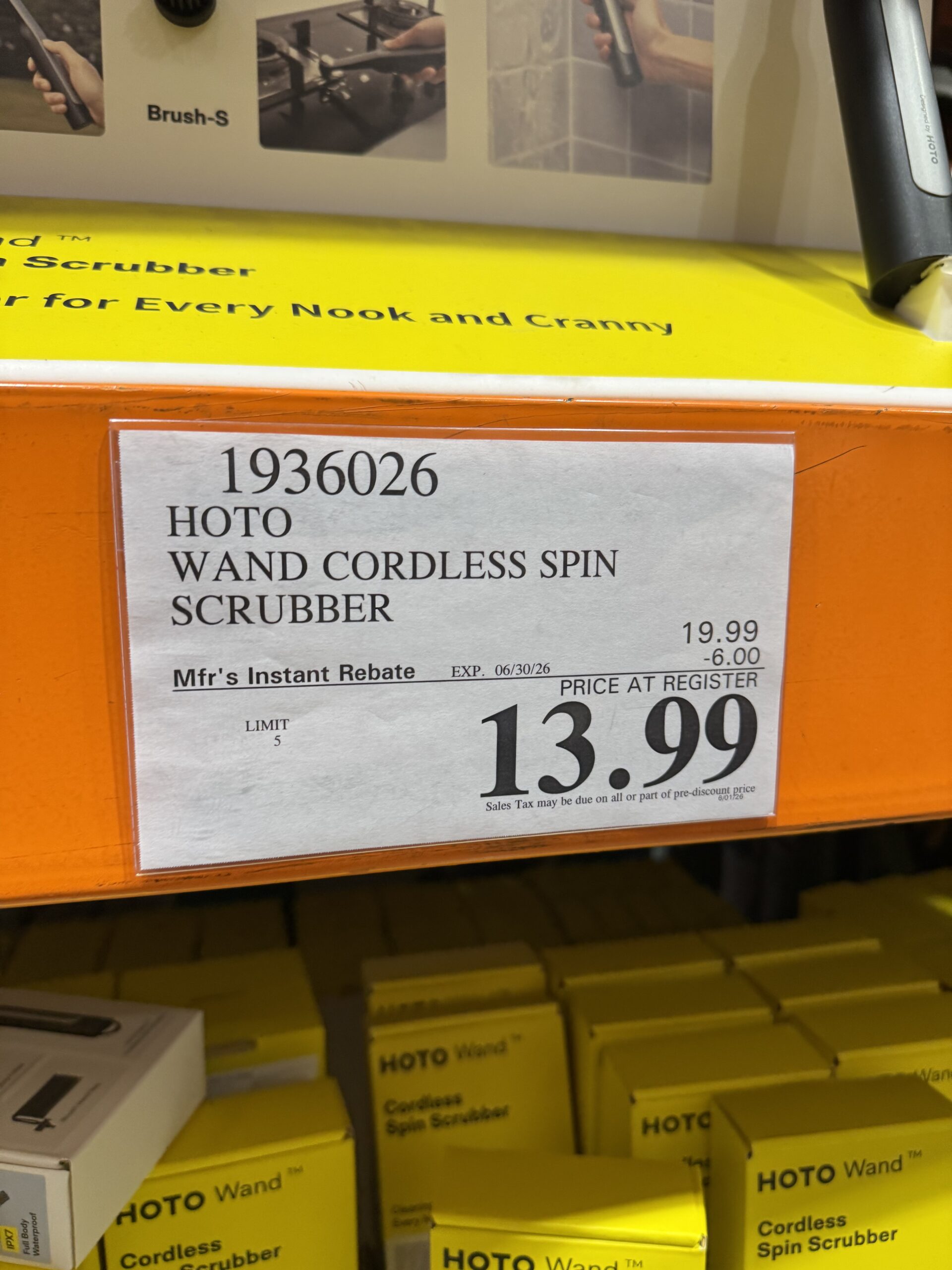 Costco discontinued item 22: 67 price hoto wand cordless spin scrubber