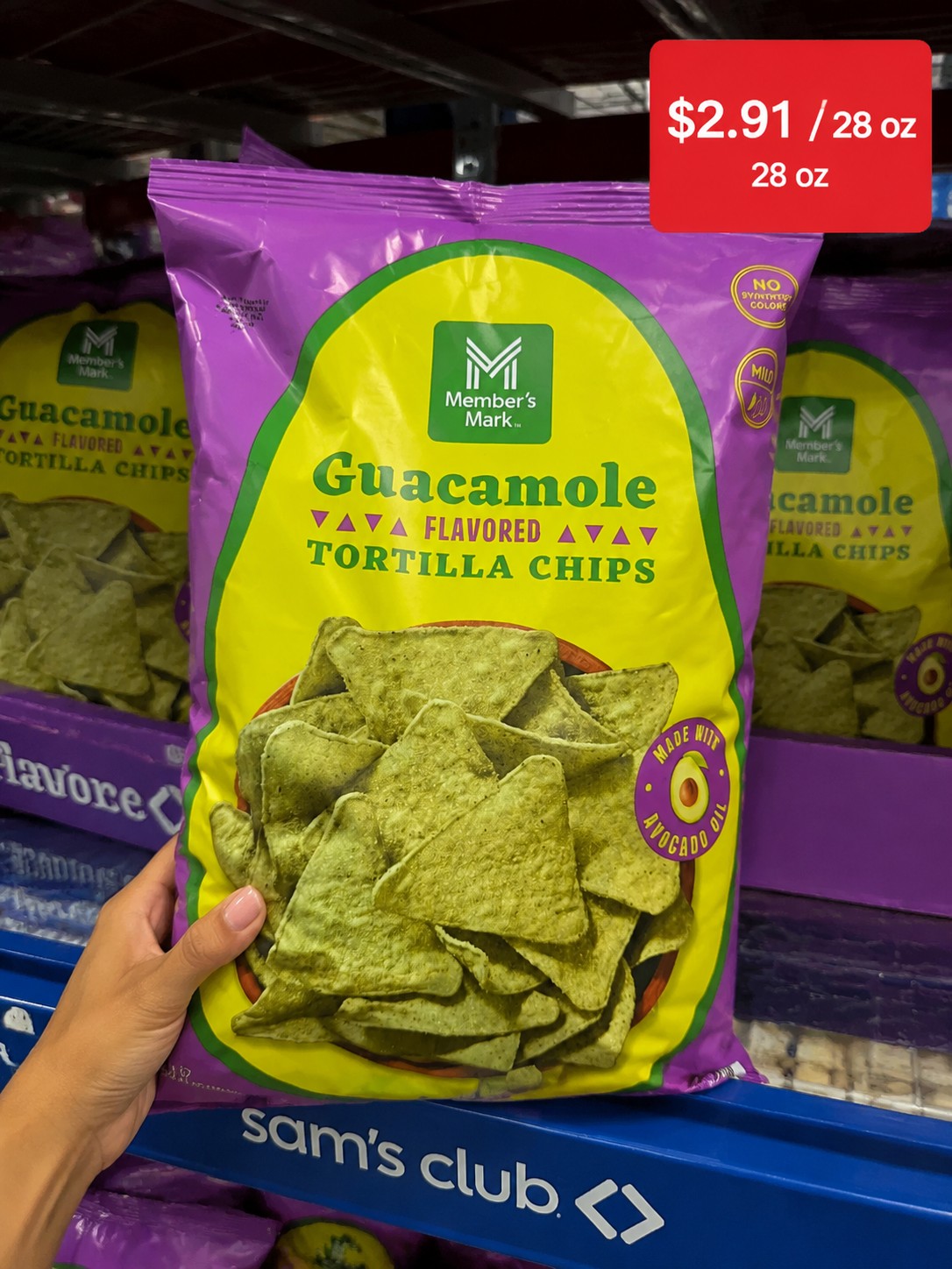 Member's Mark Guacamole FLAVORED TORTILLA CHIPS