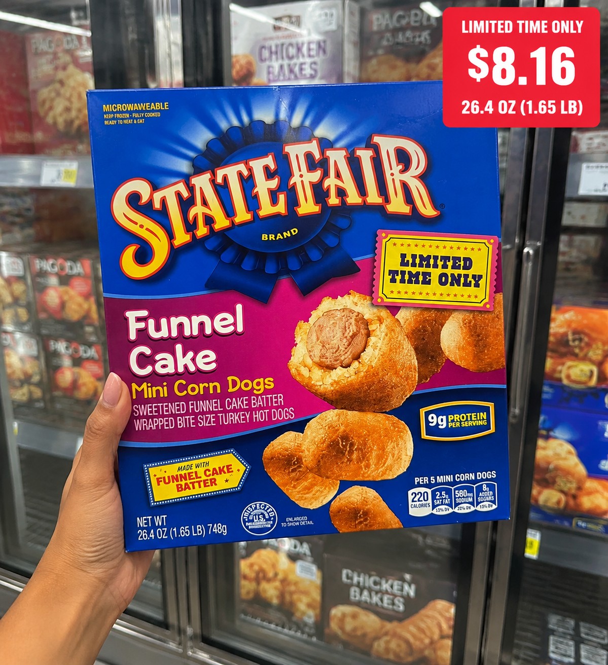 STATE FAIR Funnel Cake Mini Corn Dogs