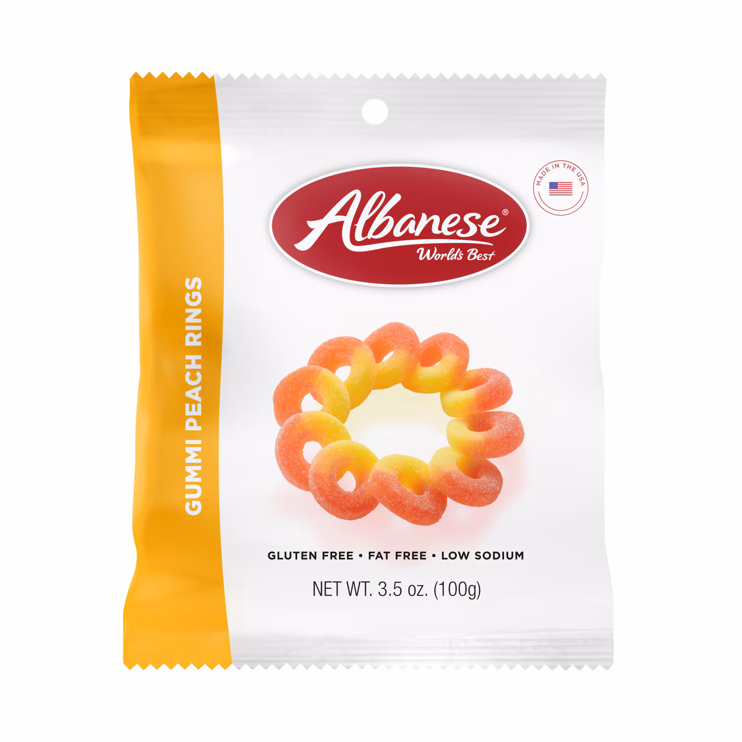 Albanese GUMMI PEACH RINGS