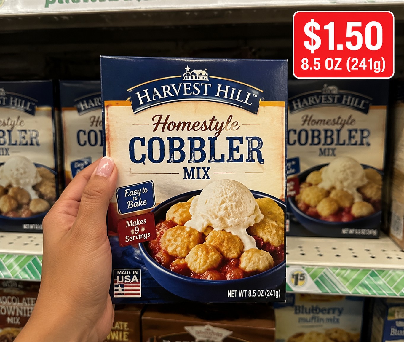 HARVEST HILL. Homestyle COBBLER MIX