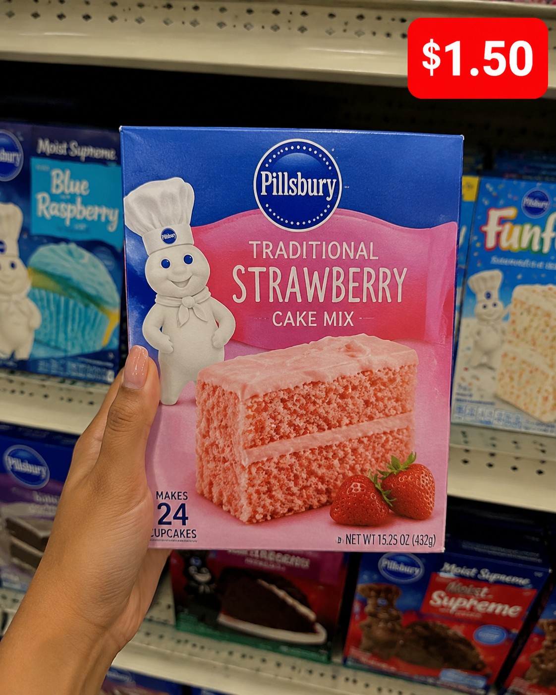 Pillsbury TRADITIONAL STRAWBERRY CAKE MIX